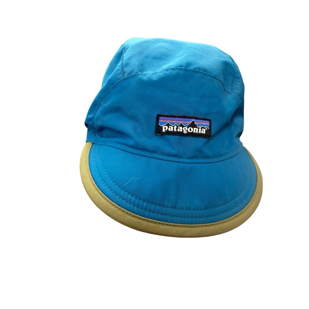 Patagonia Fleece Lined Shelled Duck Bill Hat Ski Cap Snow Brim Large